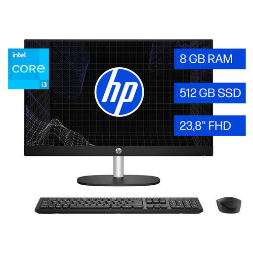 AIO HP 24-cr0336la Core i3 8GB 512GB SSD 23.8″ Windows 11 Home