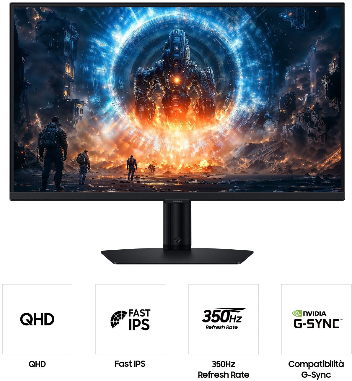 Monitor Samsung Odyssey G6 G60F 27″ QHD 350Hz